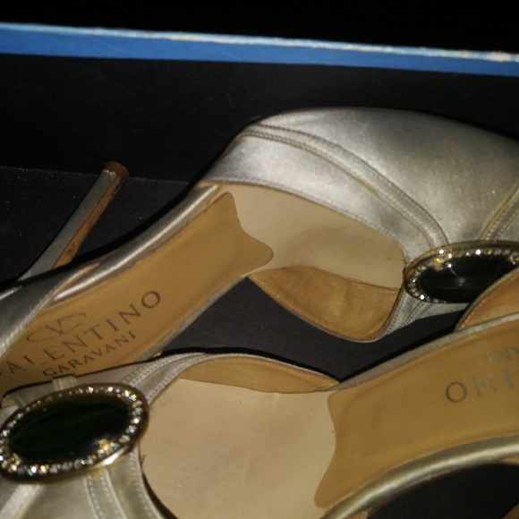 Chole sz. 5 GN & Taupe 🐍 skin w/shoe bag - Picture 2 of 5